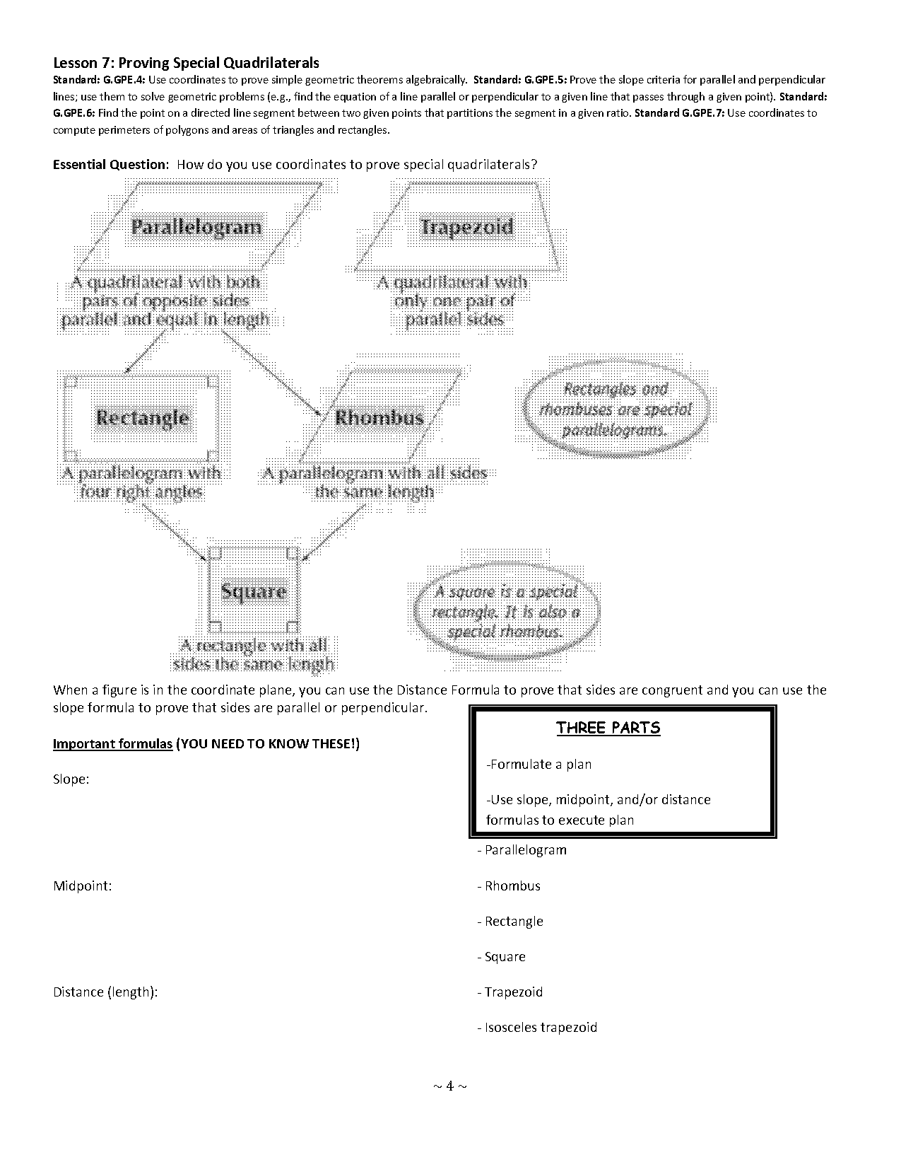 coordinate proof worksheet pdf