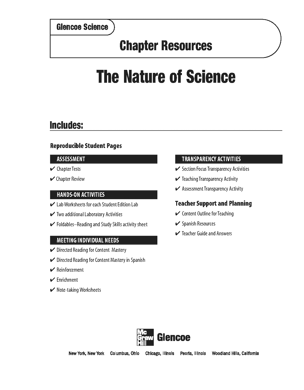 reinforcement the methods of science worksheet answers