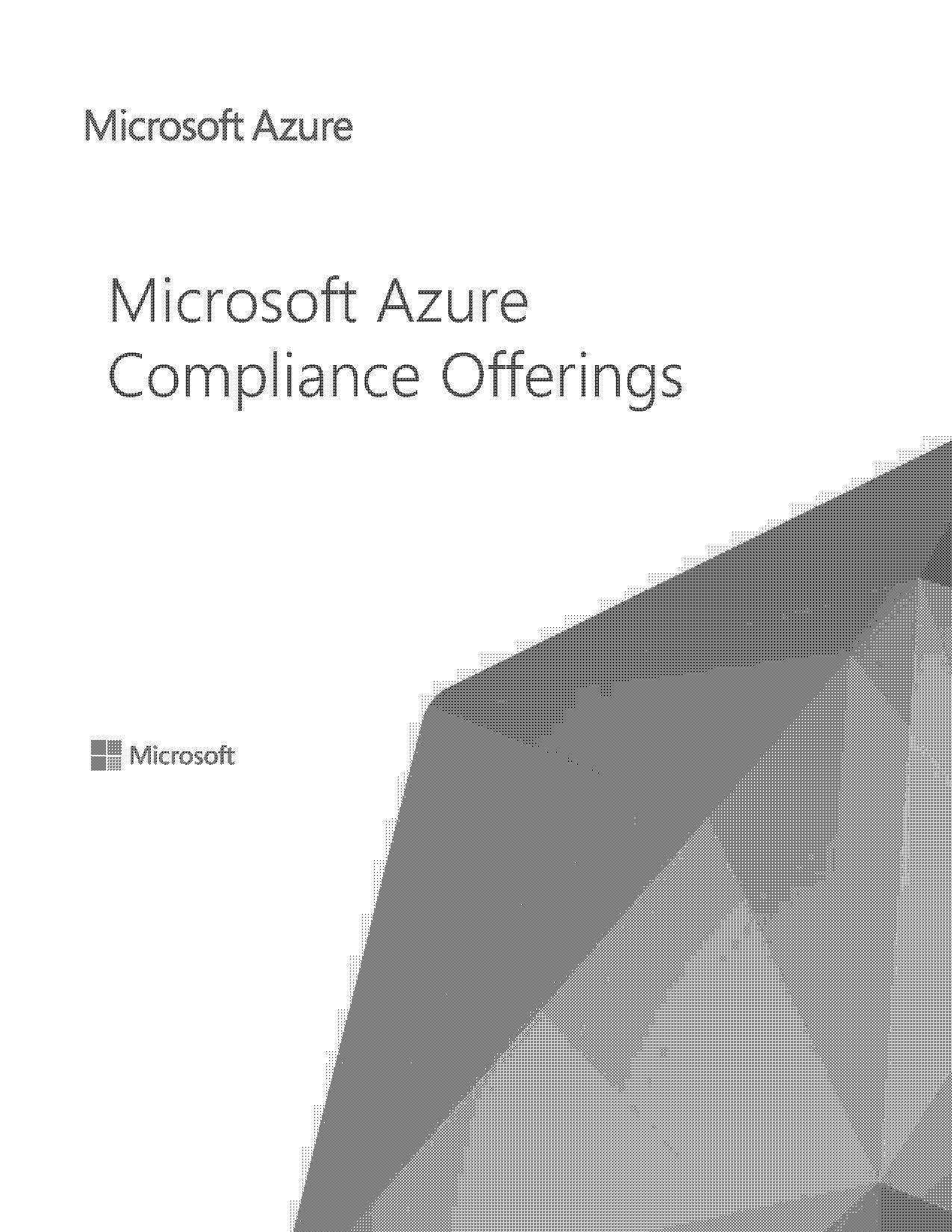 microsoft azure compliance offerings