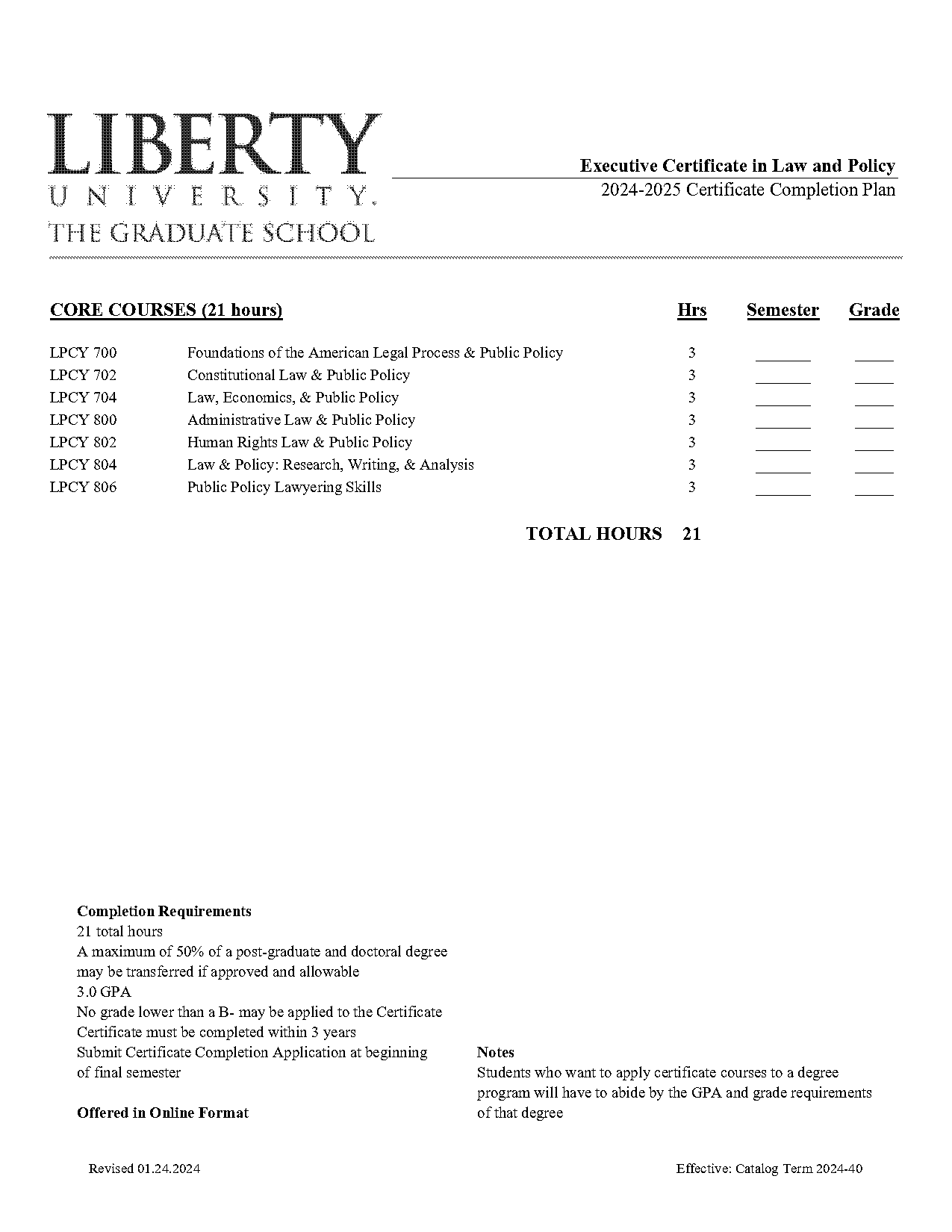 liberty university doctor of law and policy