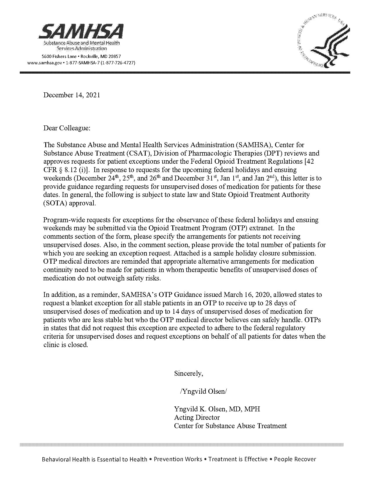 letter to request holiday sample