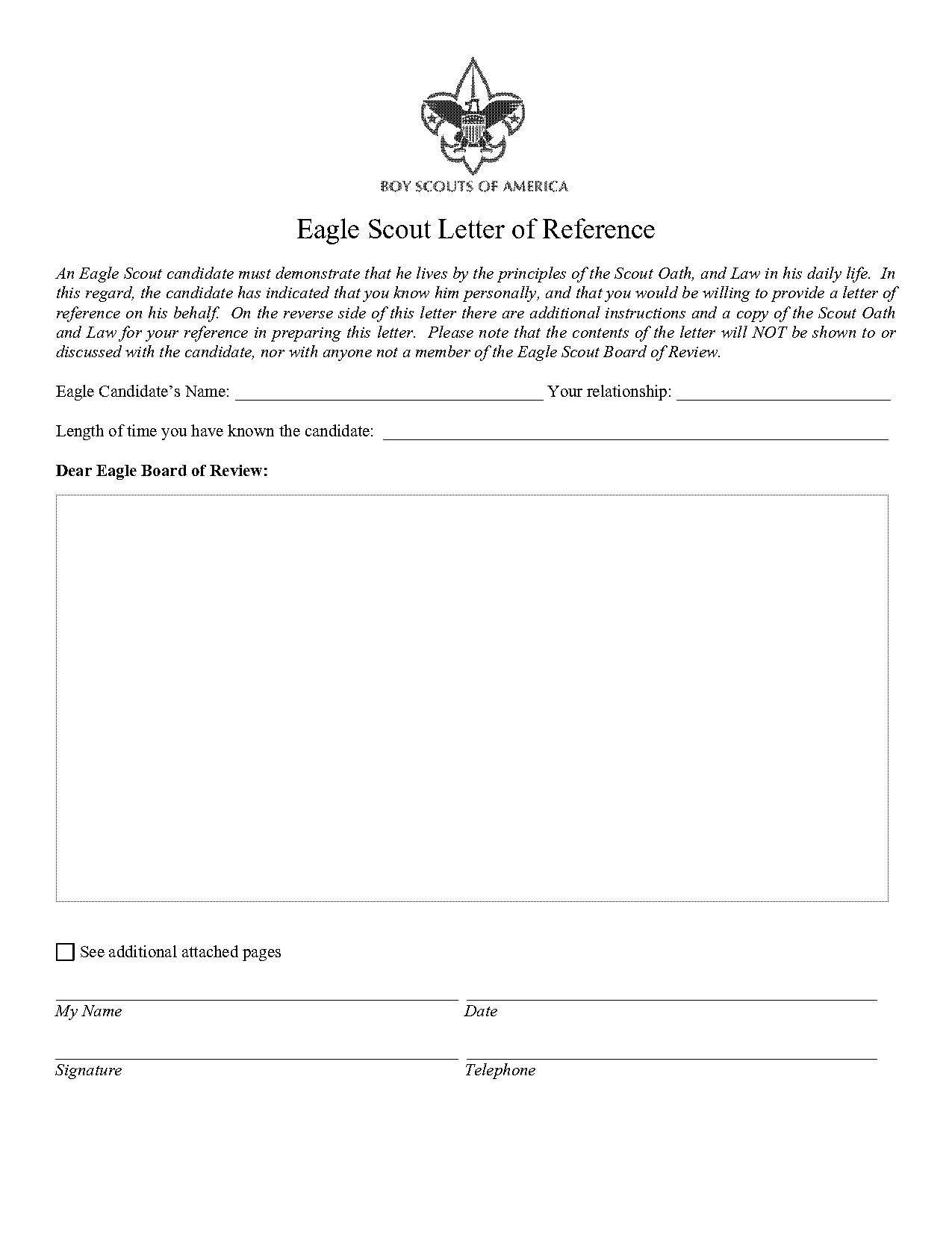 letter of recommendation reference template