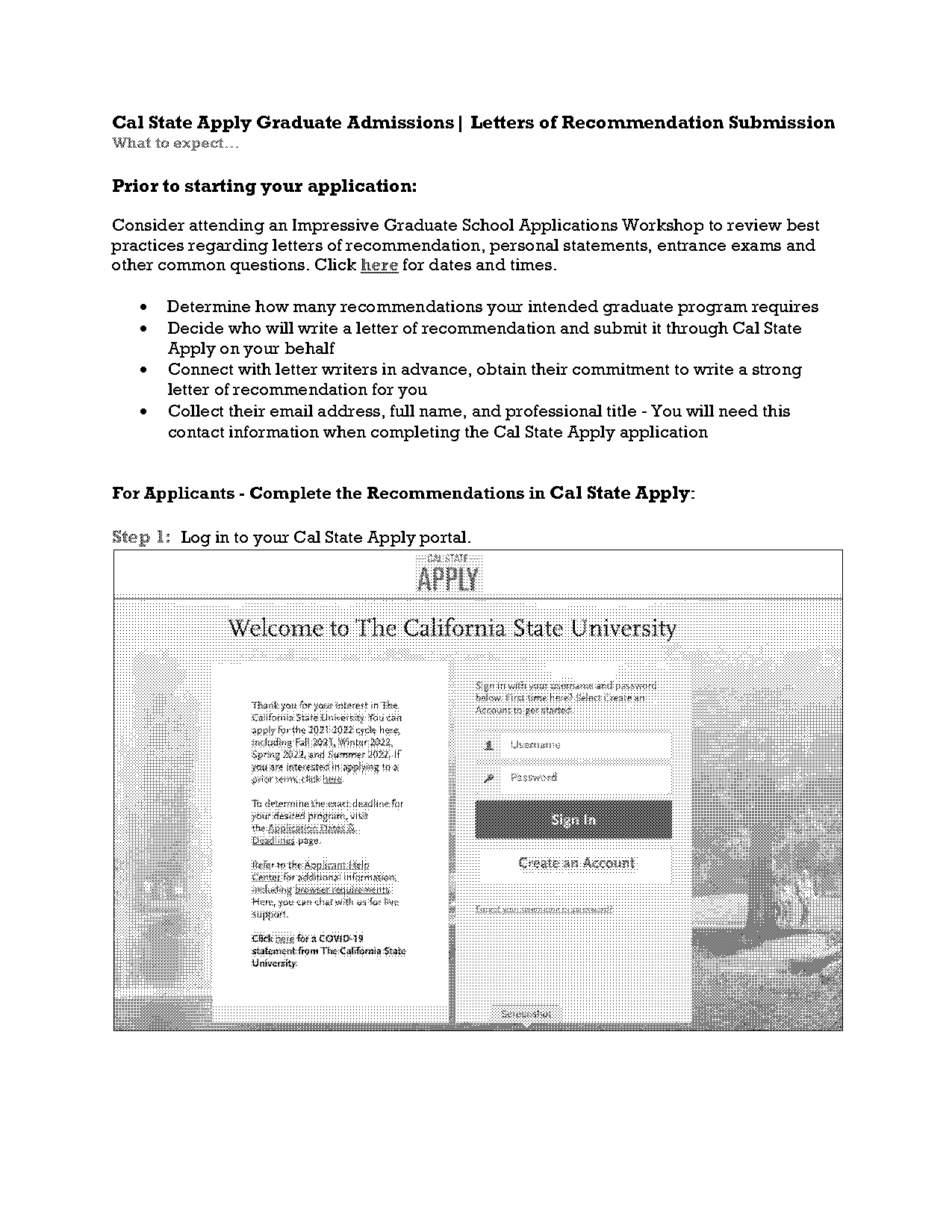 cal state la graduate application transcripts