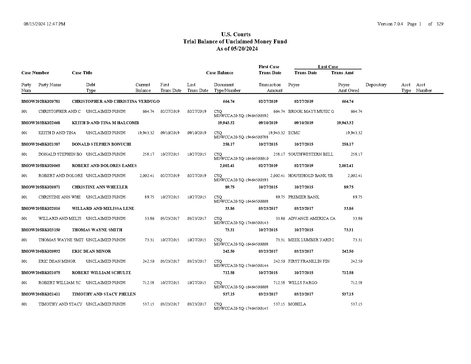 clay county public records oncore