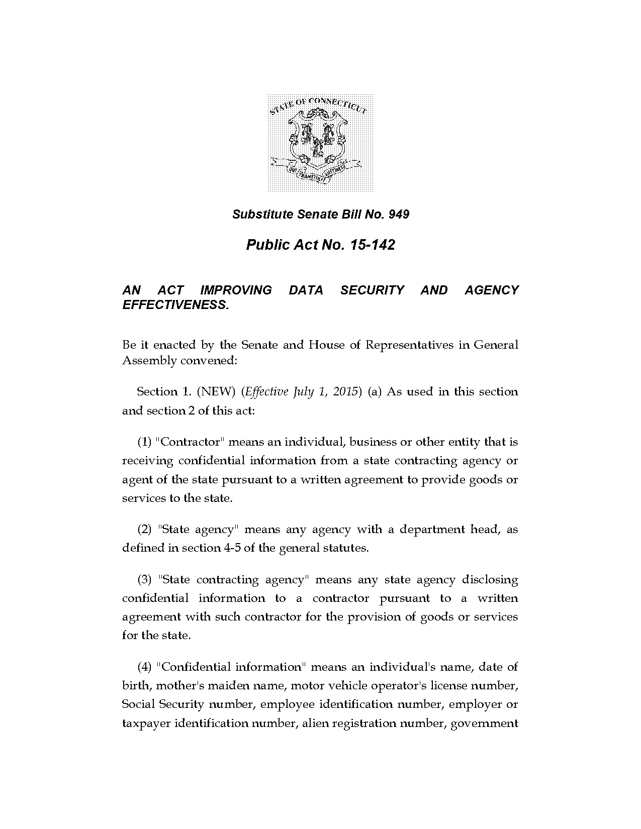 connecticut ag data breach notification