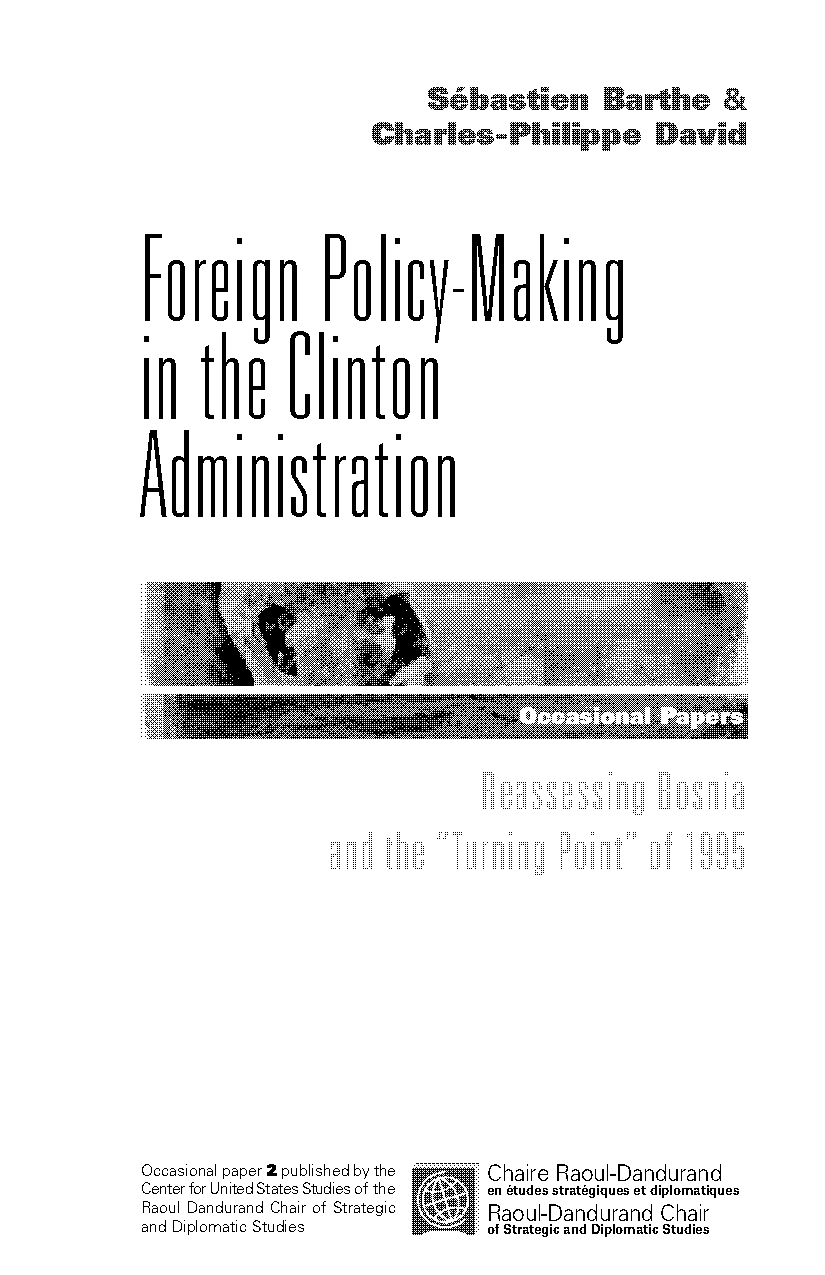 clinton foreign policy balkans