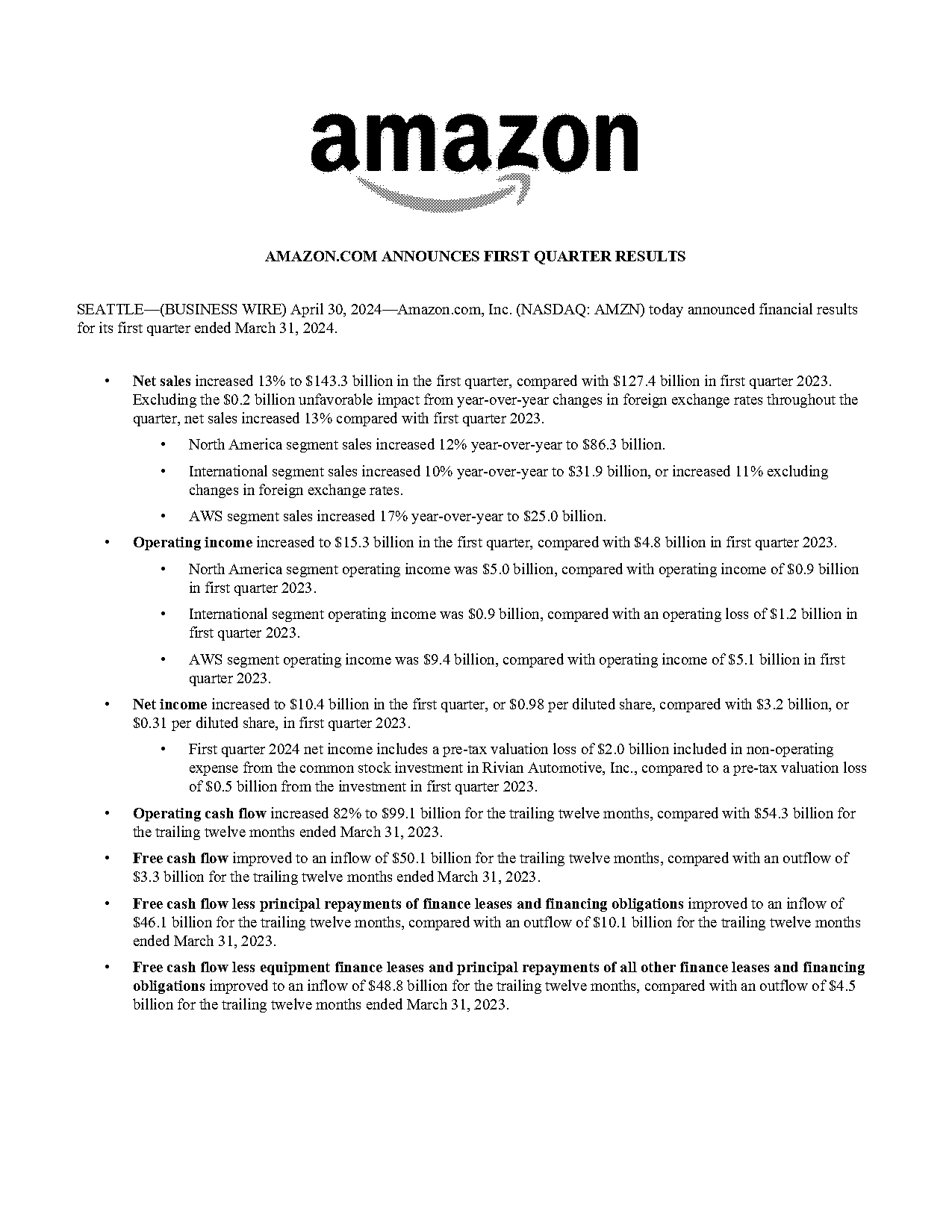 artificial intelligence press release amazon