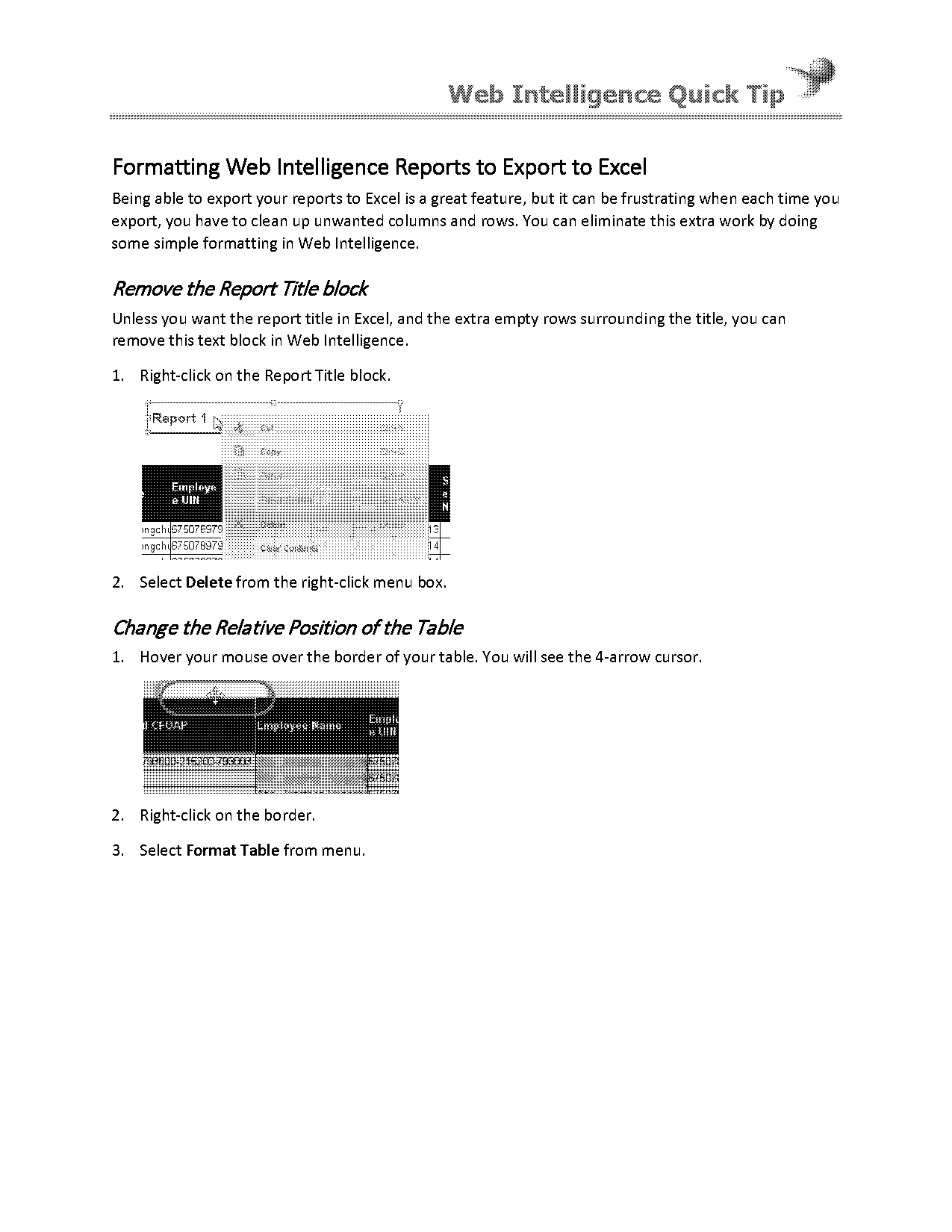 suppress blank lines excel