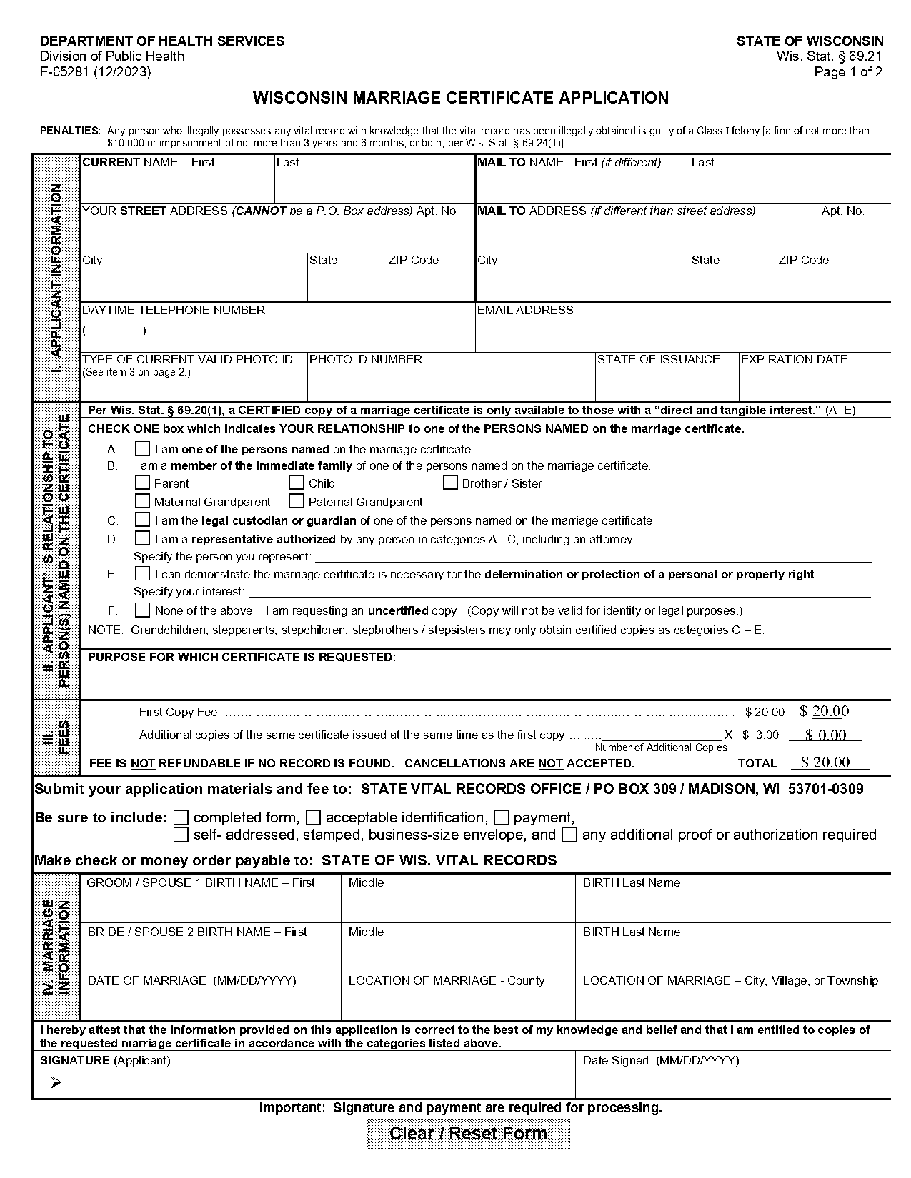 marriage certificate fake online