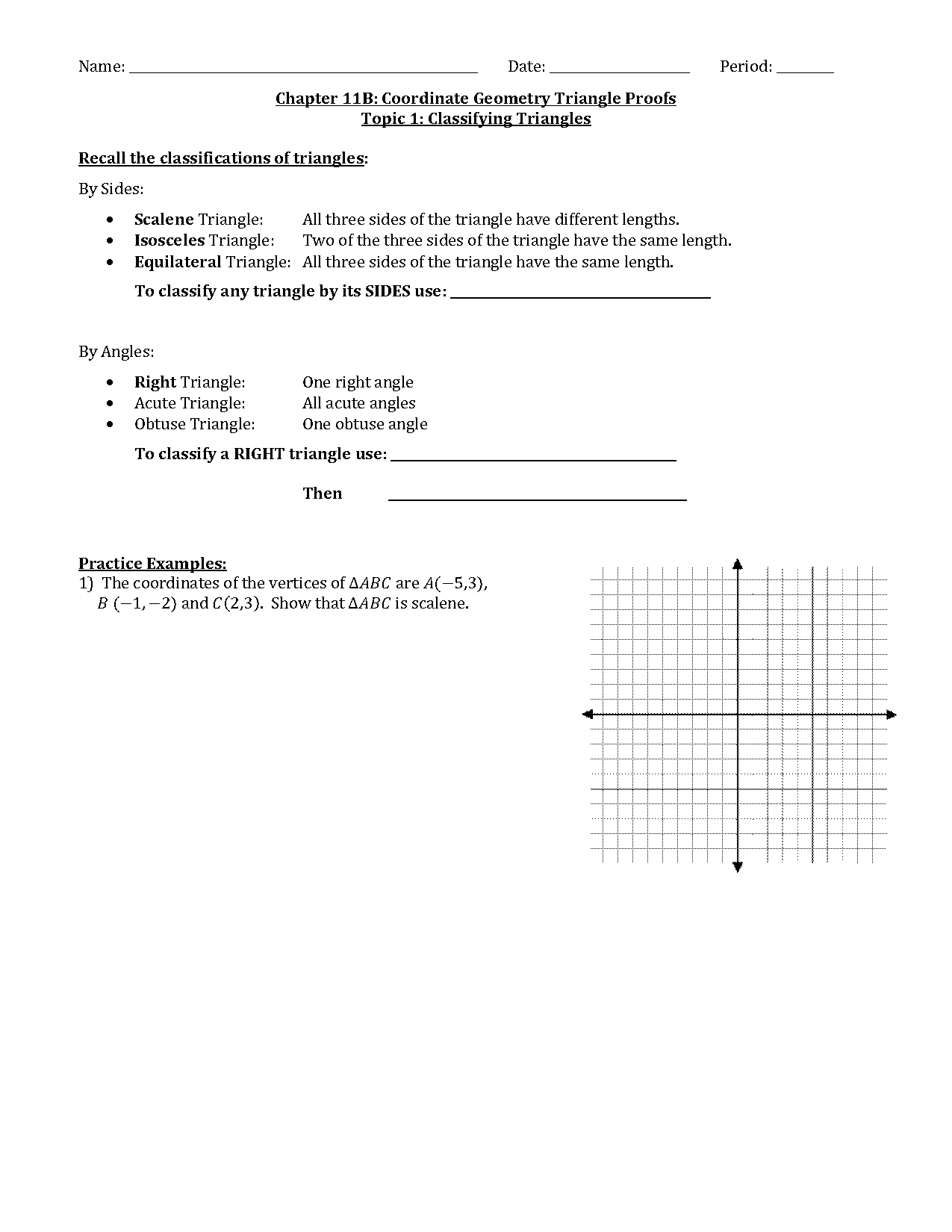 coordinate proof worksheet pdf