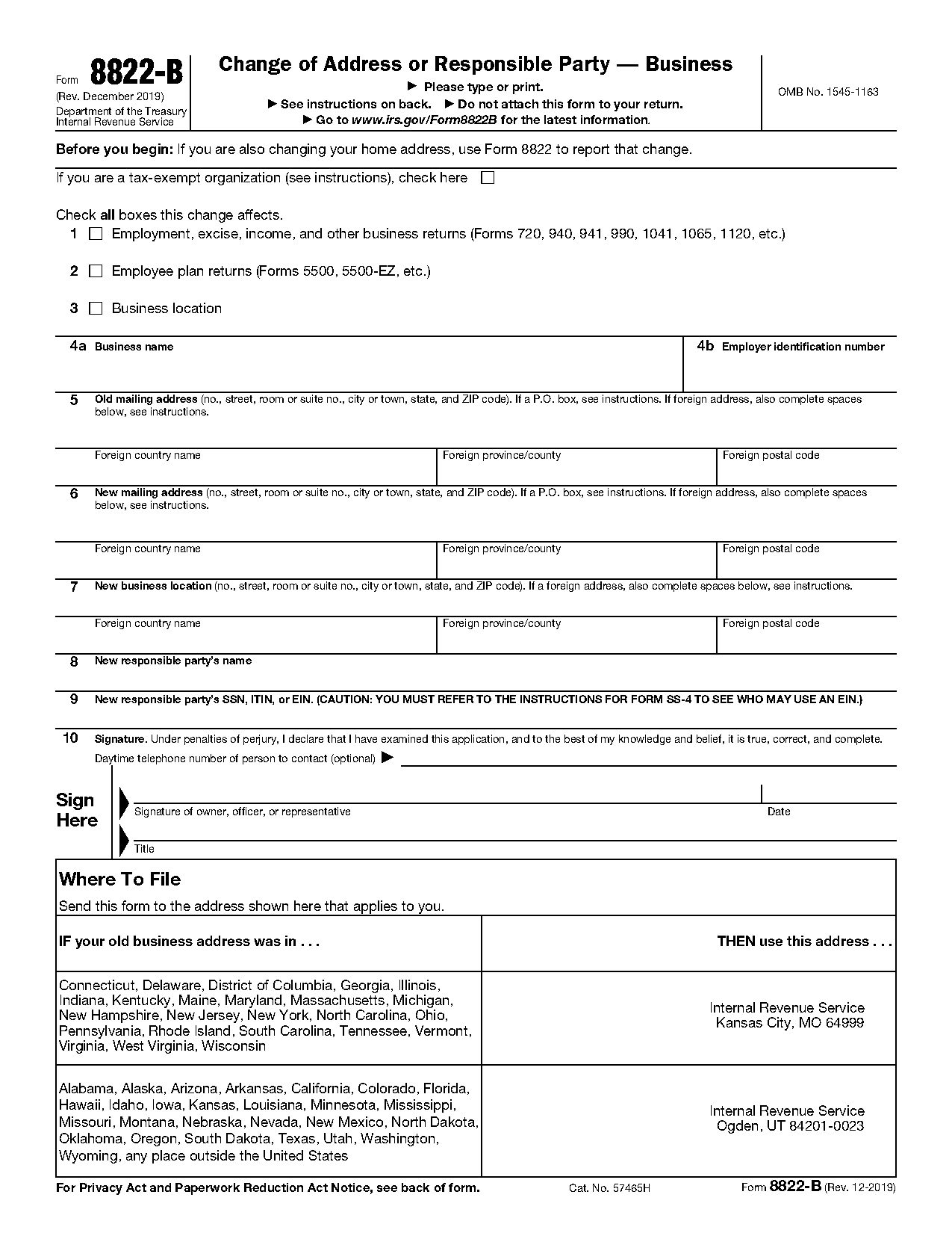 entity name change form