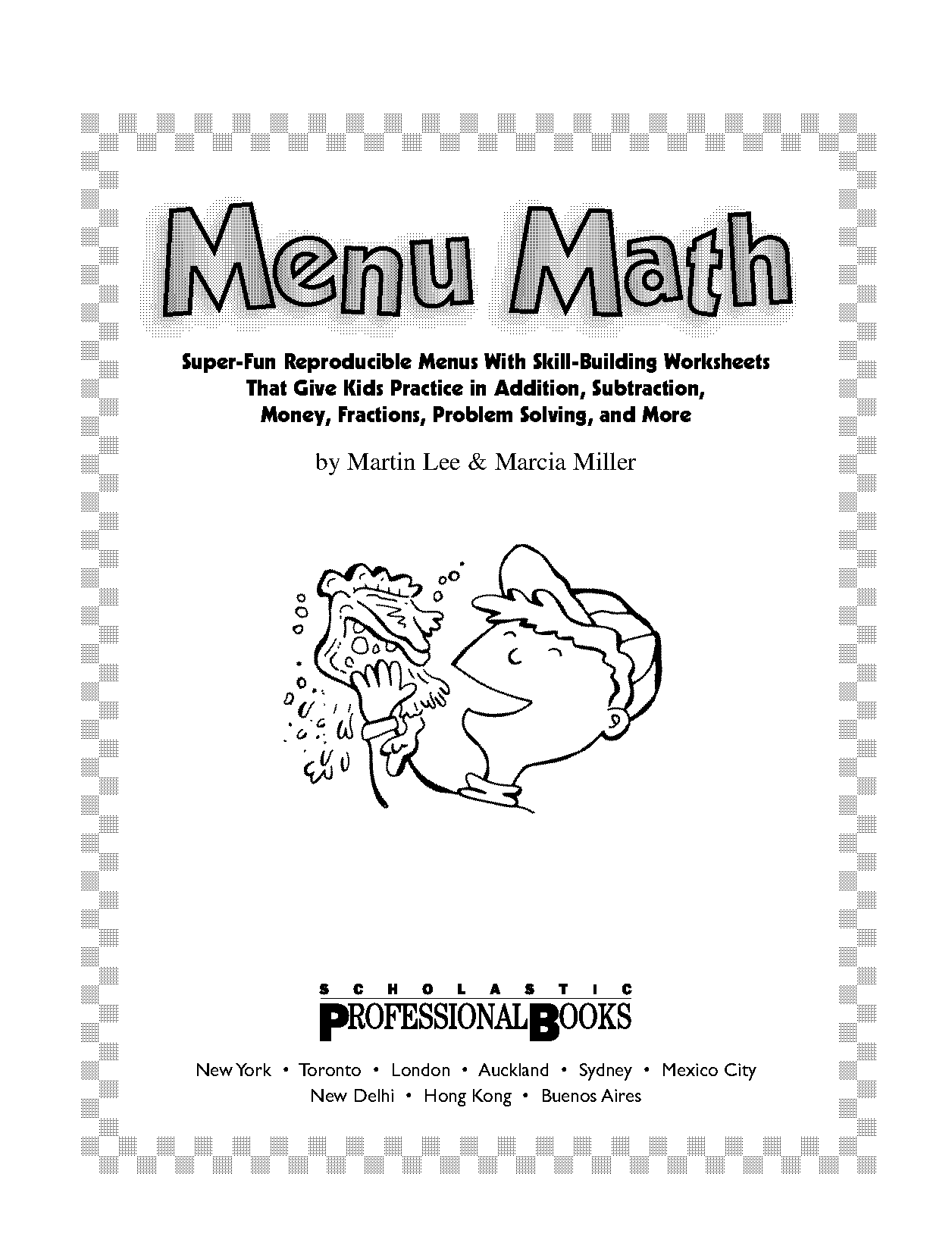 free menu math worksheets pdf