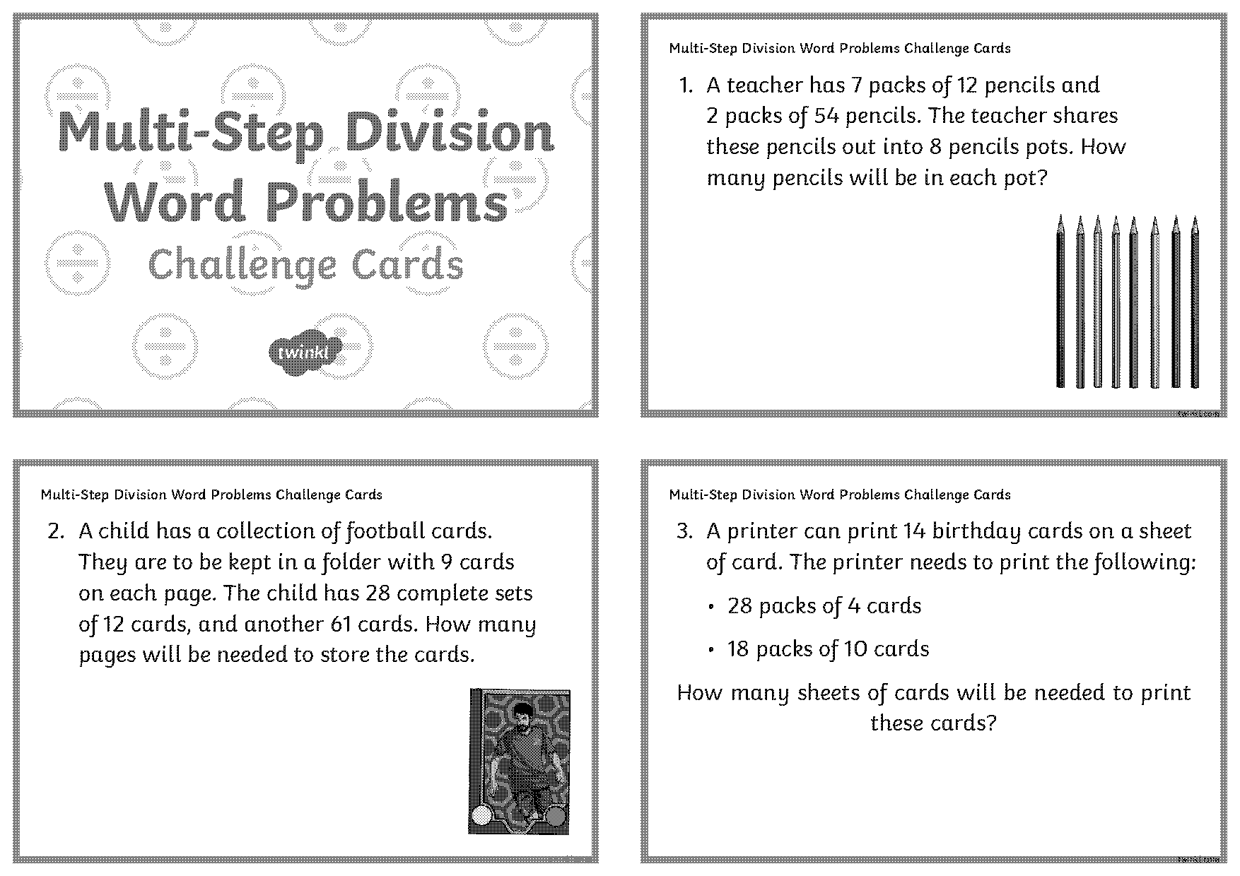 multi step division word problems worksheets