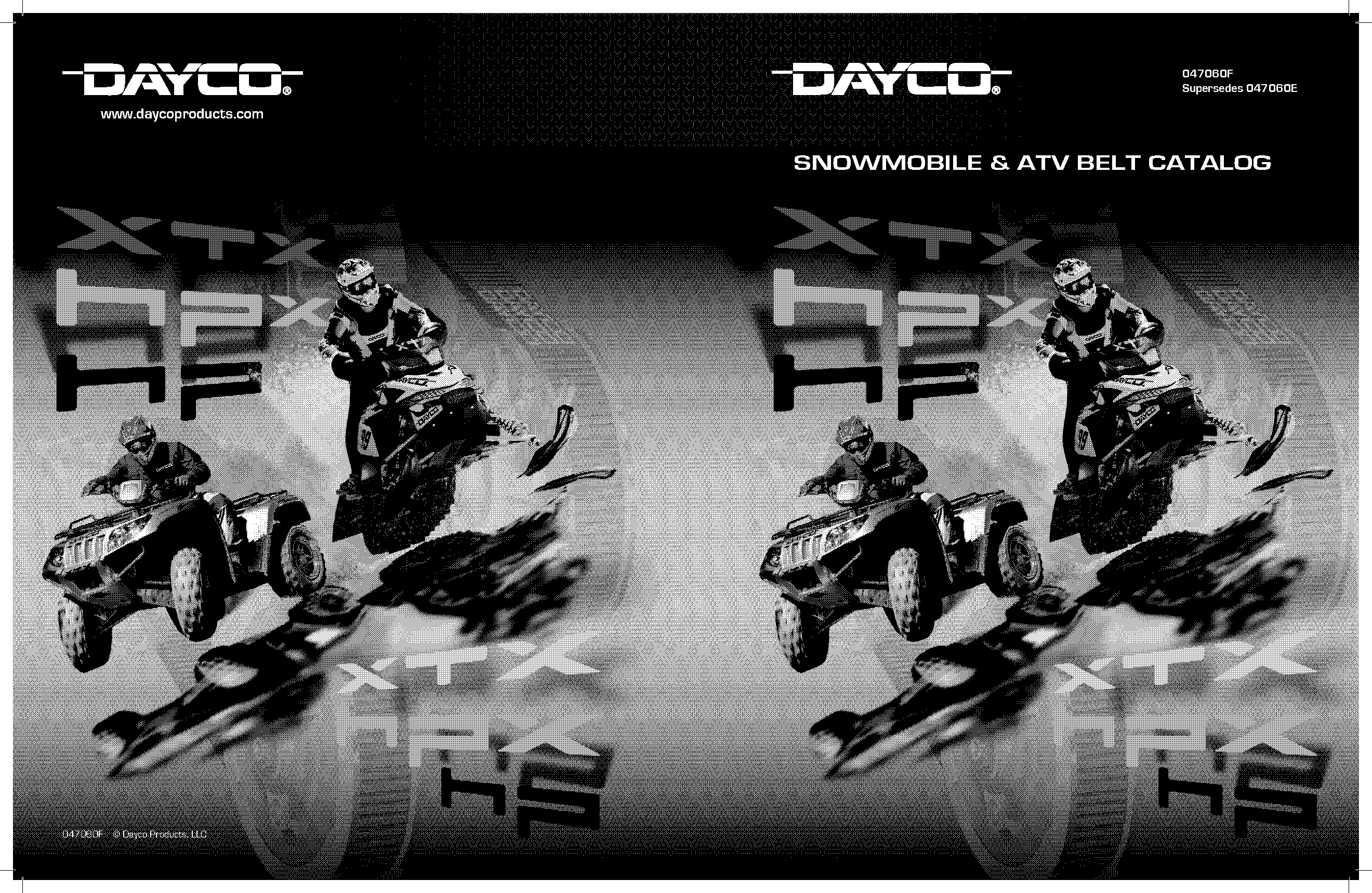 dayco snowmobile belts cross reference