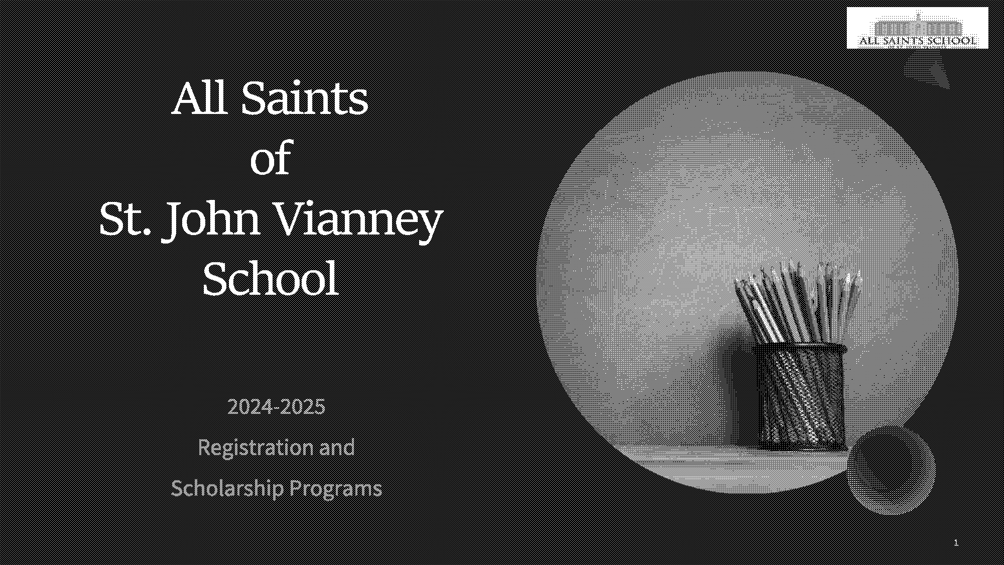 all saints online application