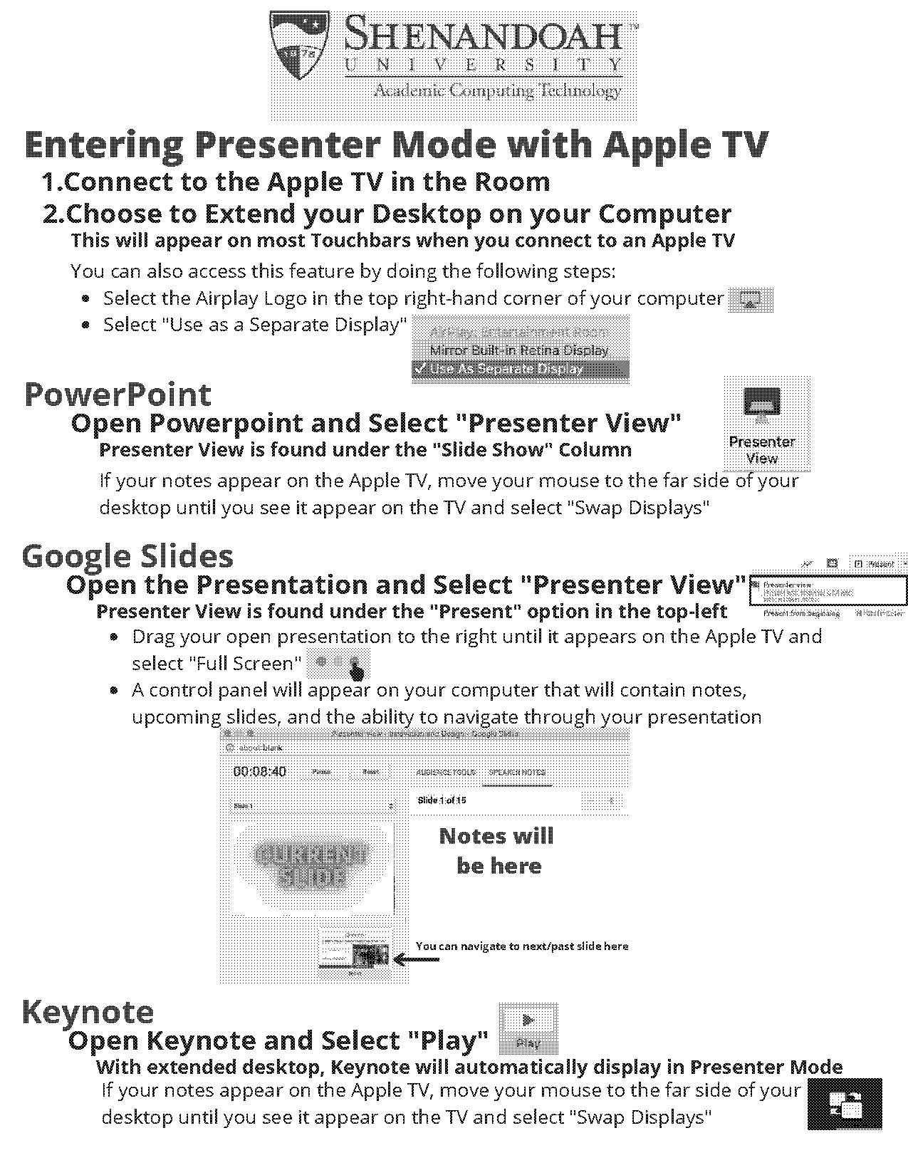 how to present ppt and see notes