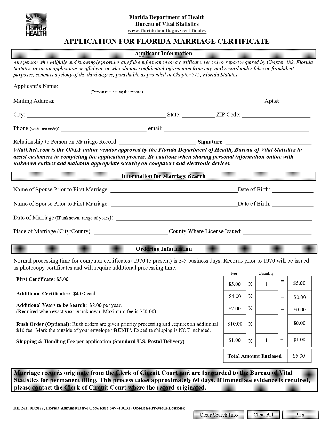 marriage certificate fake online