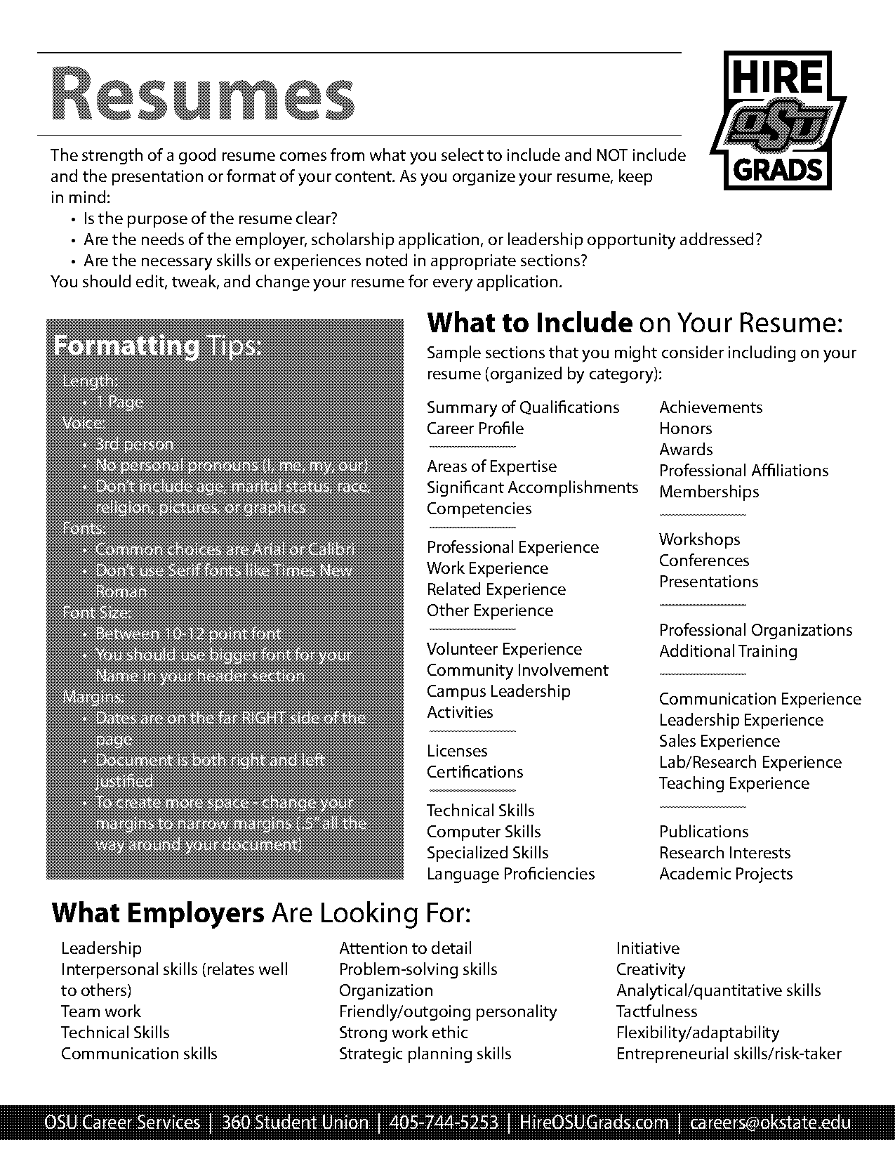 whatto put in your graphic design resume