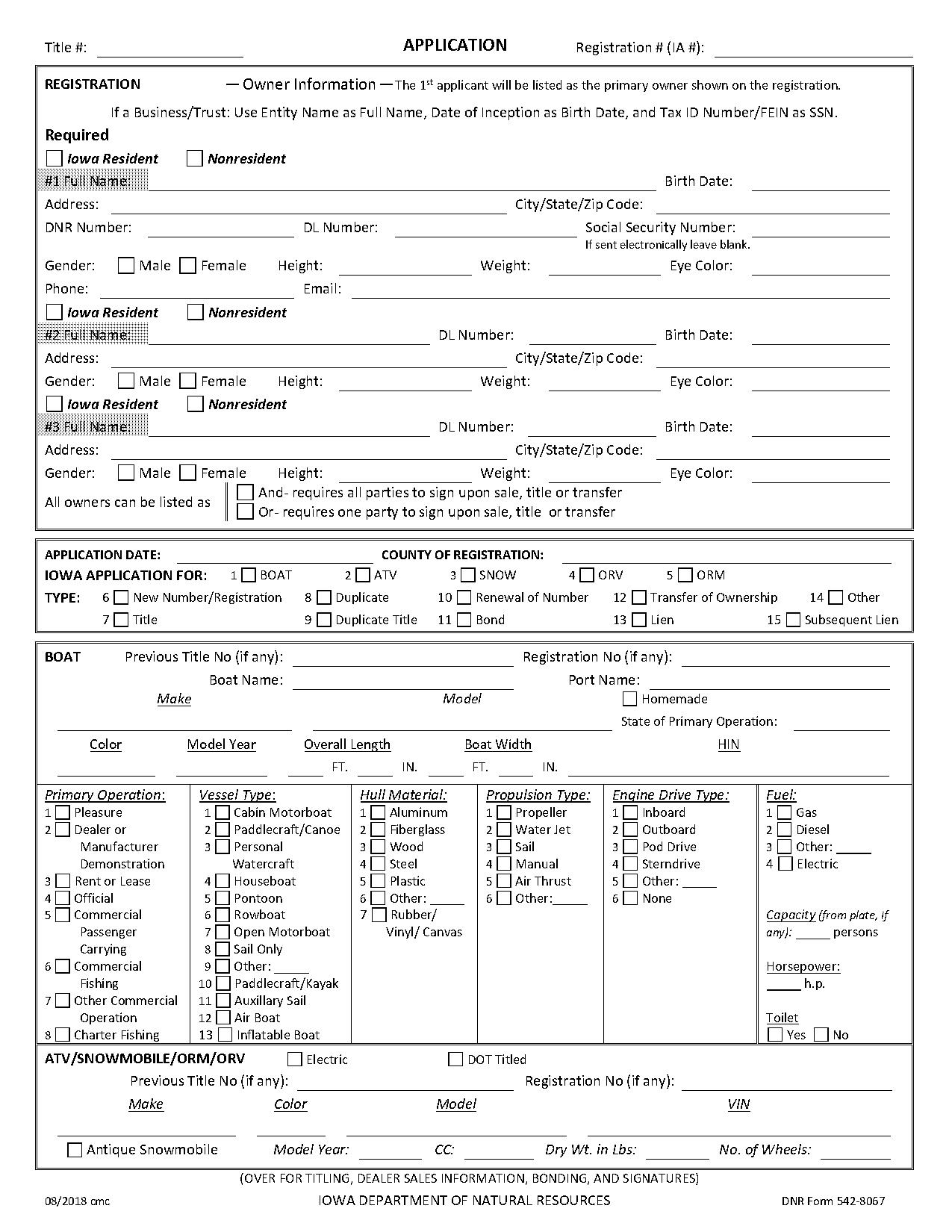 iowa trailer registration form