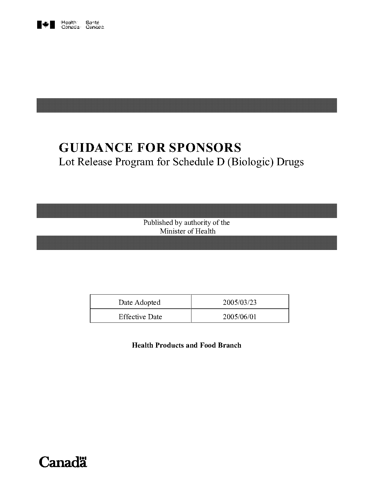 health canada level iii form