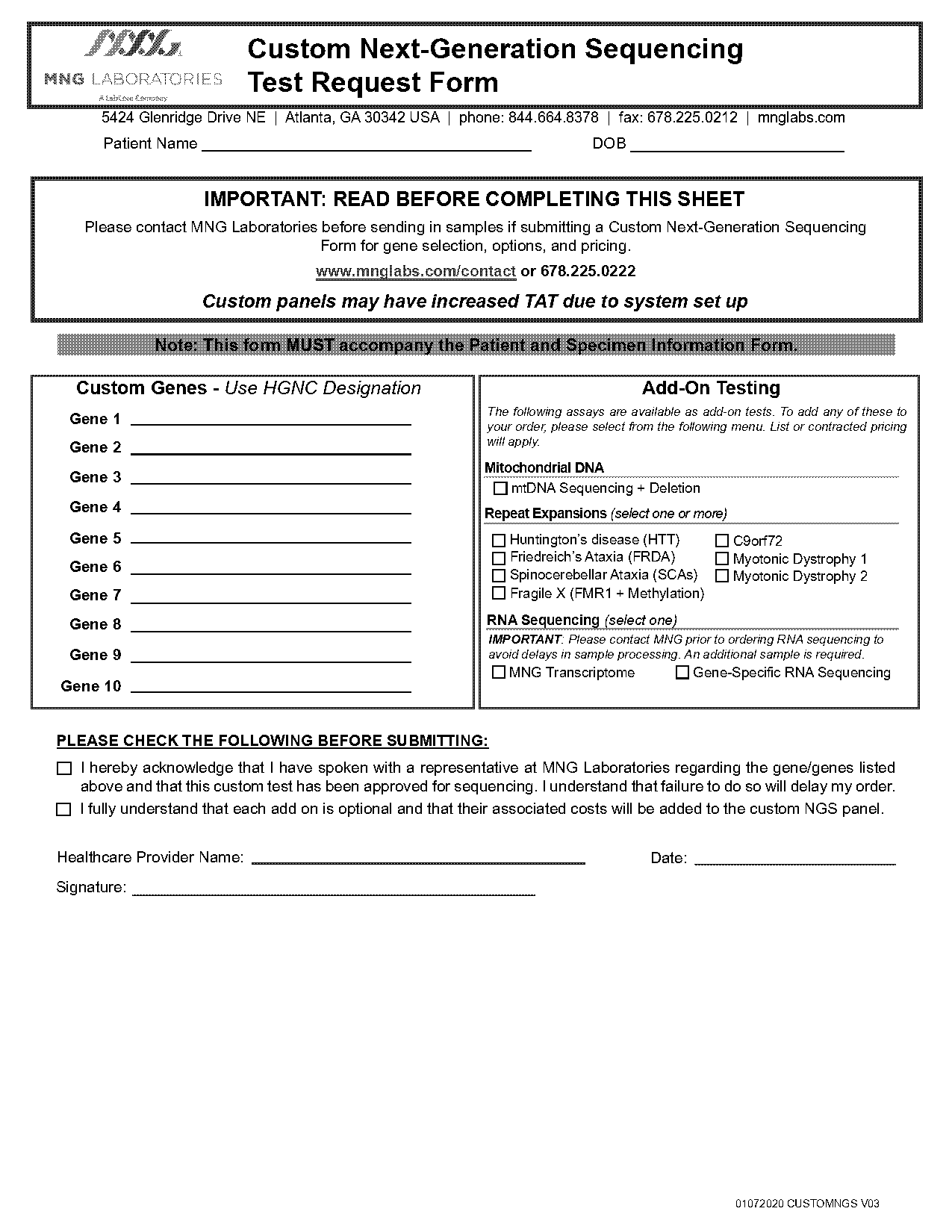 labcorp physician order form