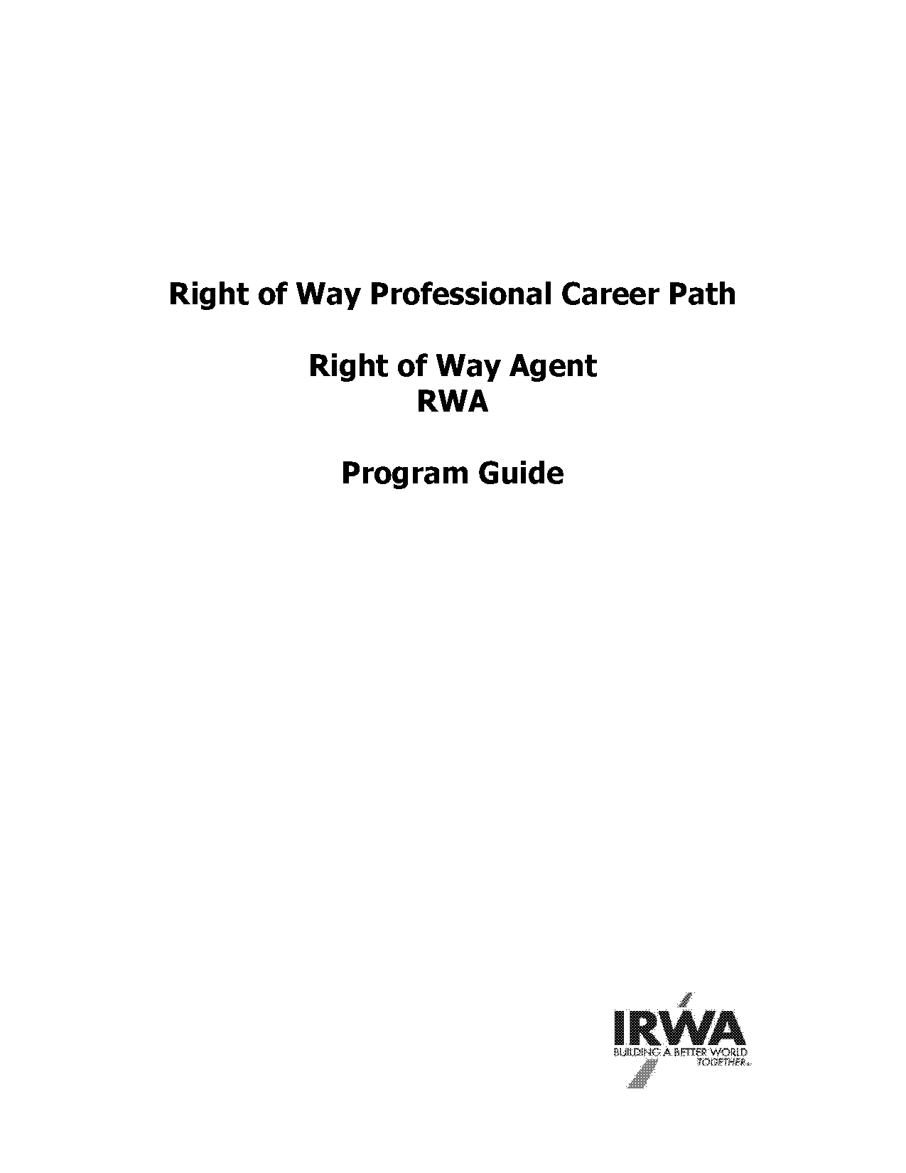 right of way certification