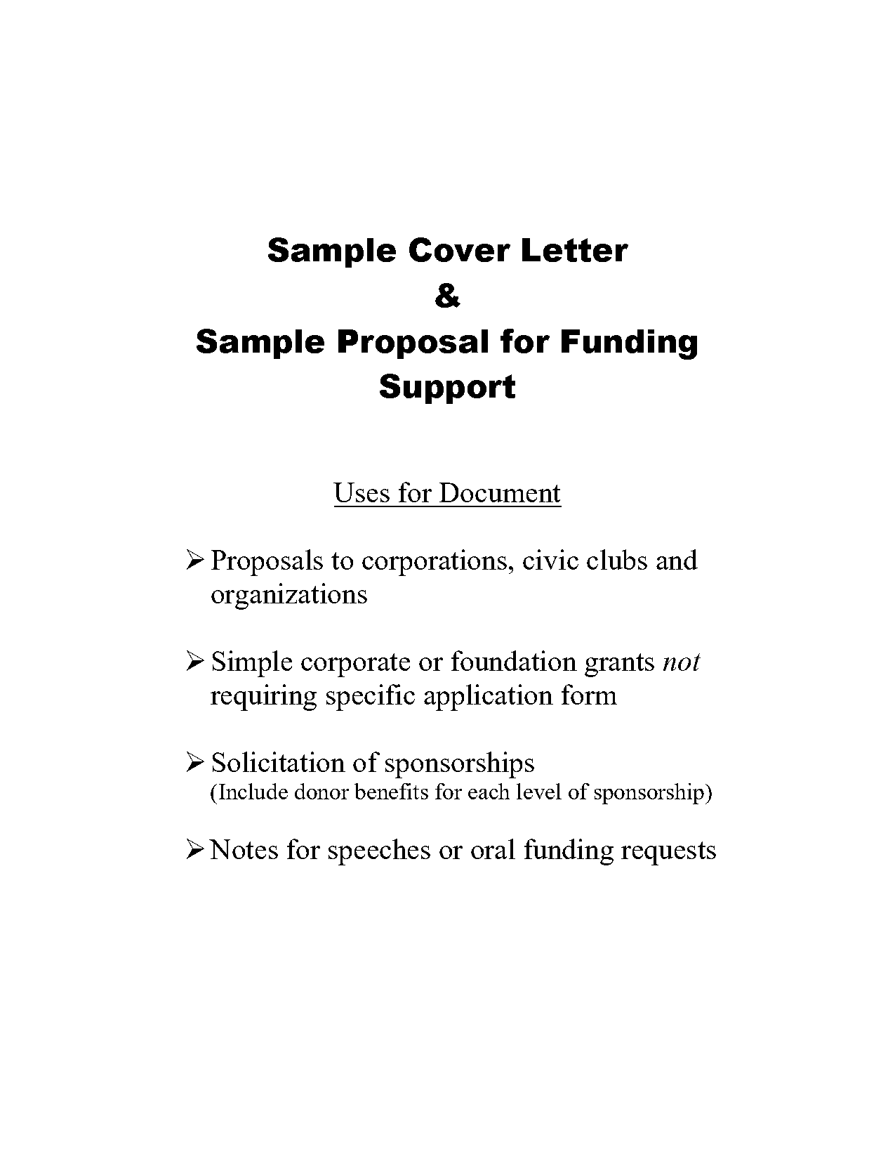 funding request letter format