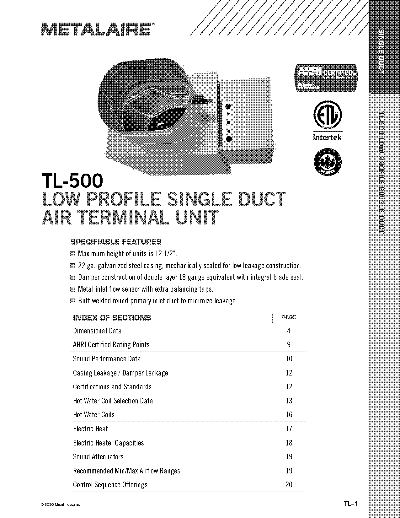 what is a single duct terminal unit