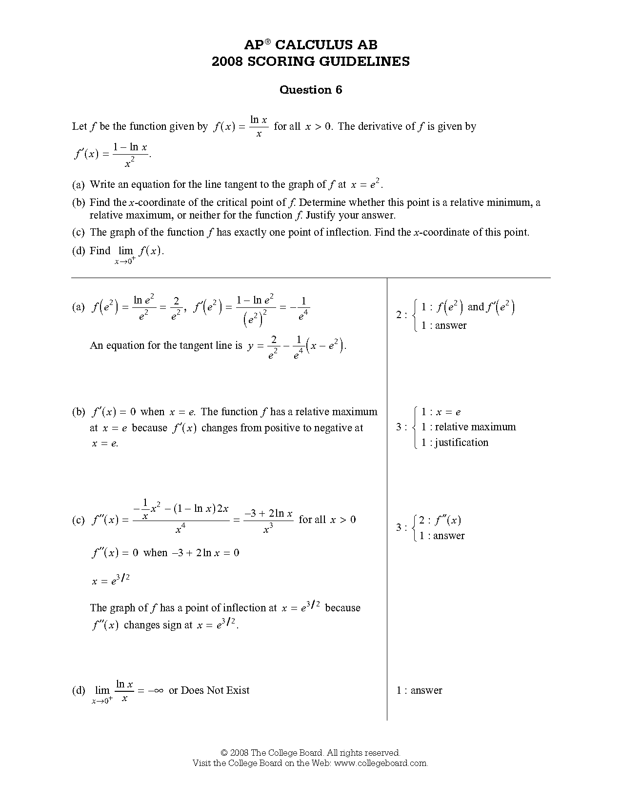 equation of a line part a worksheet